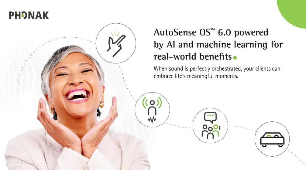 Phonak AutoSense presentation slide
