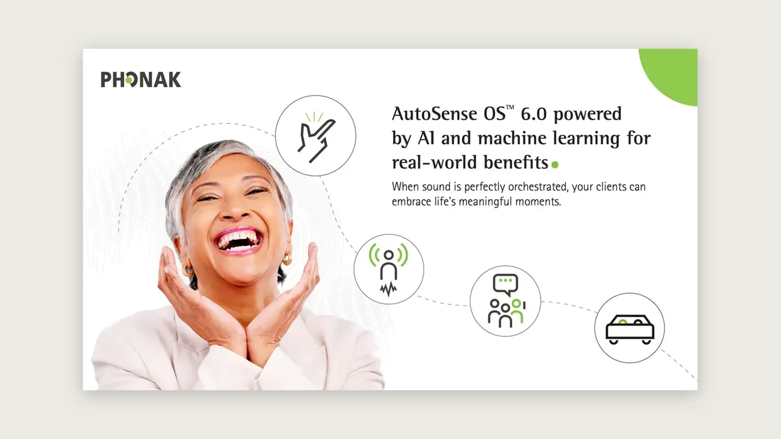 Phonak AutoSense presentation slide